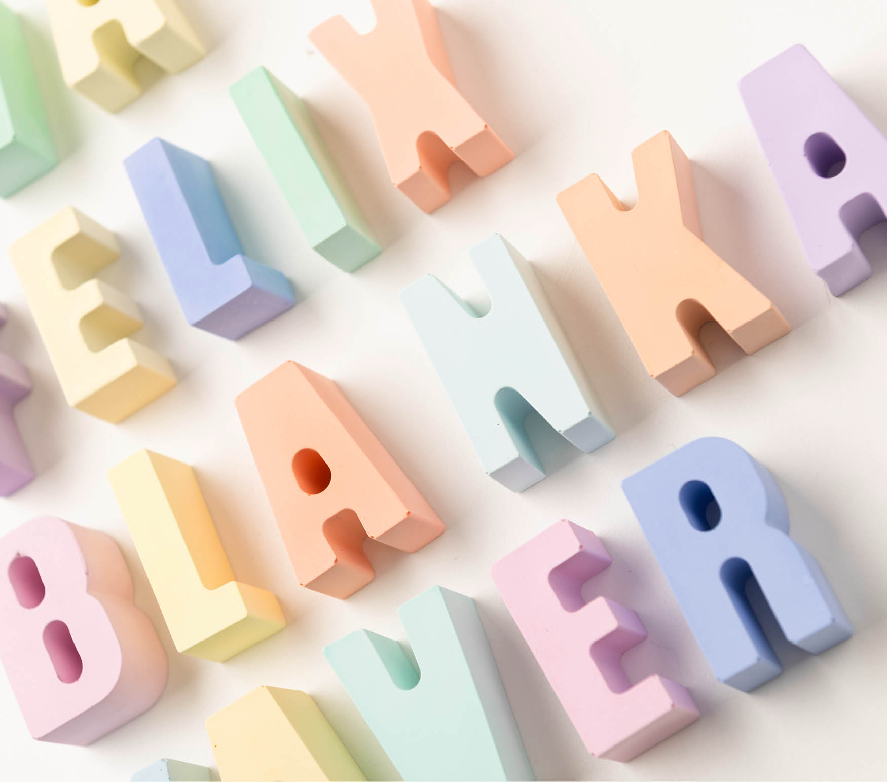 individuelle Buchstaben für Namen und Worte